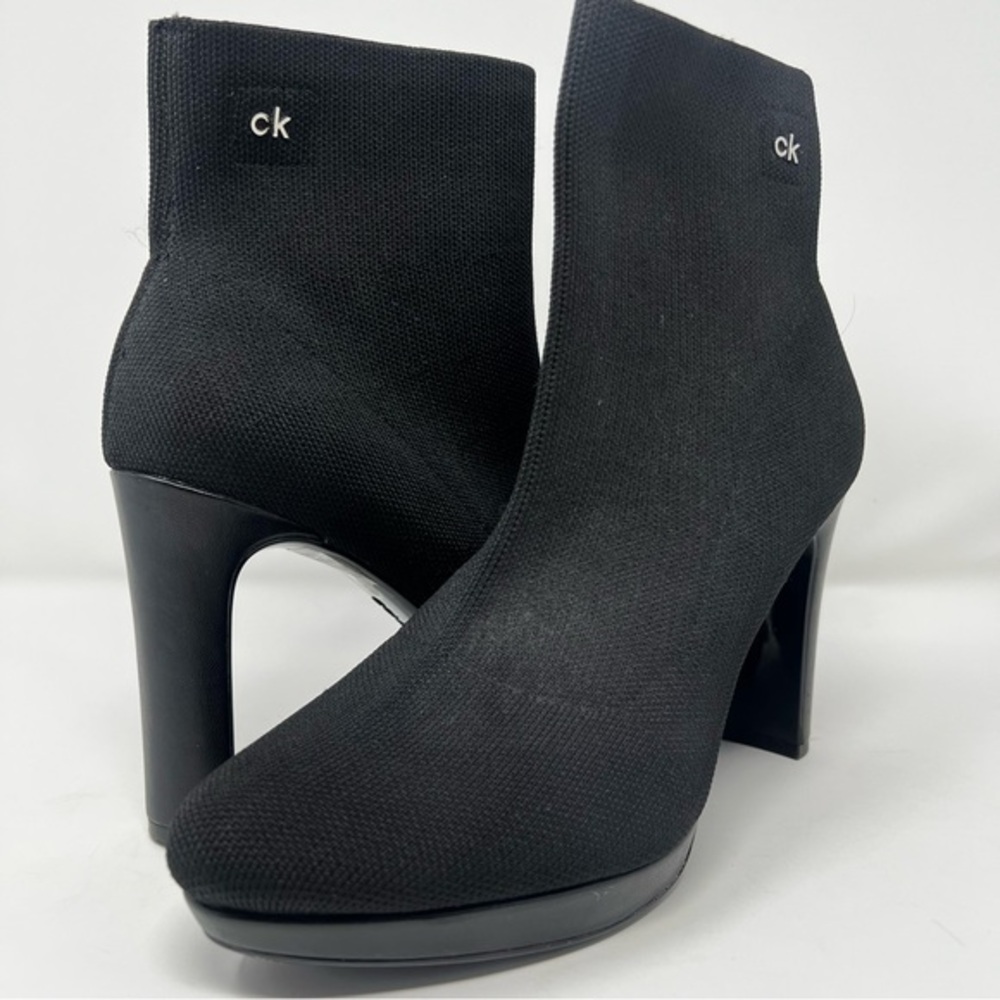 Calvin Klein Black Heeled Boots